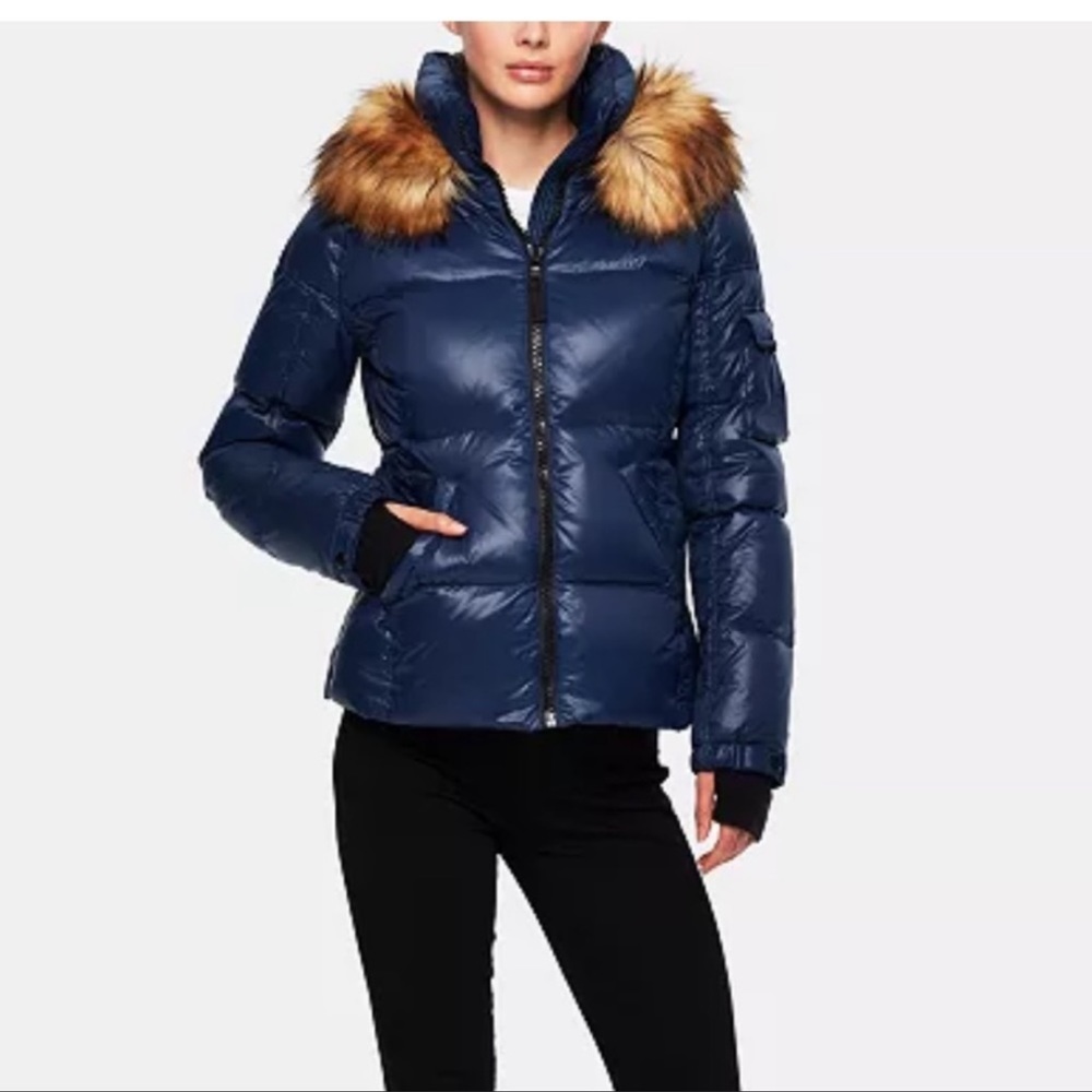 S13 Puffer Jacket with Faux Fur Hood